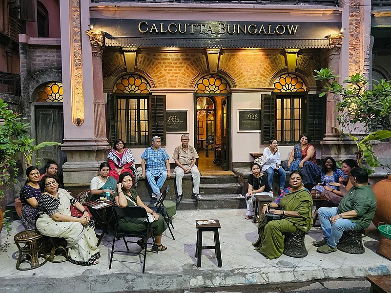 An adda session at Calcutta Bungalow
